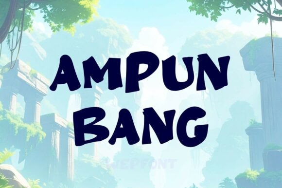 Ampun Bang: A Powerful Distressed Display Typeface for Bold Branding