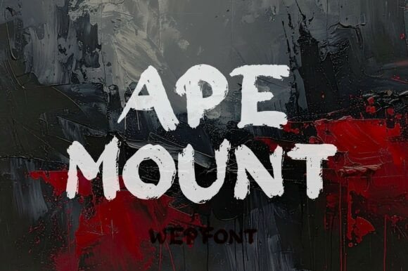 Ape Mount Typeface for Bold Editorial Design