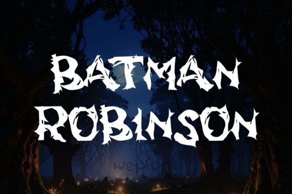 Batman Robinson: A Bold Display Typeface for Editorial Design