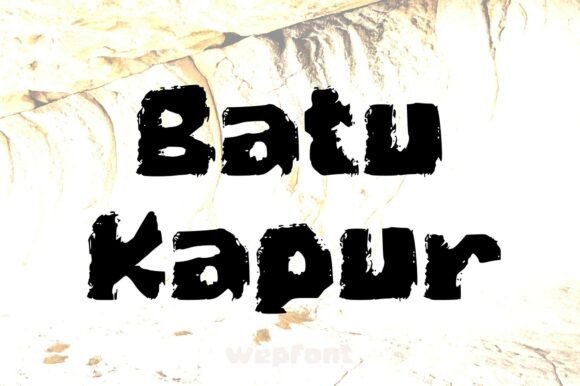 Batu Kapur: The Bold Display Typeface for Earthy Brand Identities