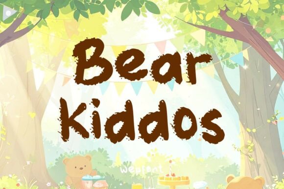 Bear Kiddos: The Playful Display Font for Kids' Digital Brands