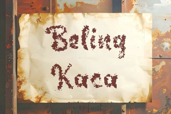 Beling Kaca: A Script Font with Timeless Charm