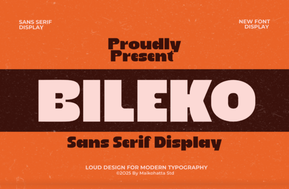 Bileko: The Bold Modern Typeface for Strong Brand Identity