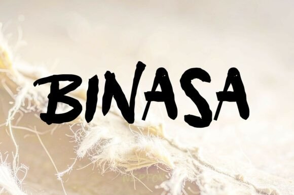 Binasa: A Bold Display Font for Creative Projects
