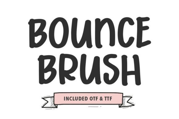 Bounce Brush: The Bold Handwritten Font for Creative Branding