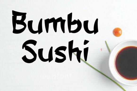 Bumbu Sushi Font for Handmade Creations