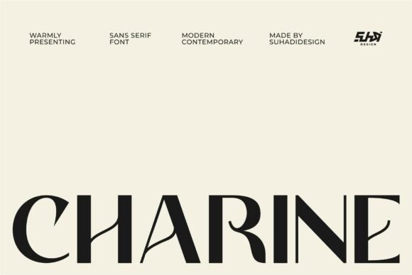 Charine Font: A Modern Display Typeface for Designers