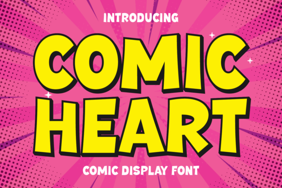 Comic Heart: A Vibrant Display Font for Modern Web Design