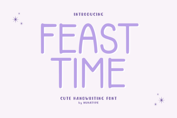 Feast Time: A Warm Display Font for Creative Projects