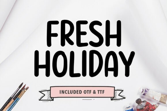 Fresh Holiday Typeface: The Perfect Handwritten Font for Small Business Branding