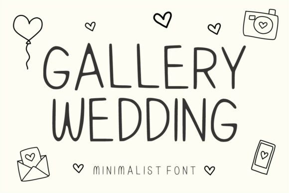 Gallery Wedding: A Handwritten Display Typeface for Modern Branding