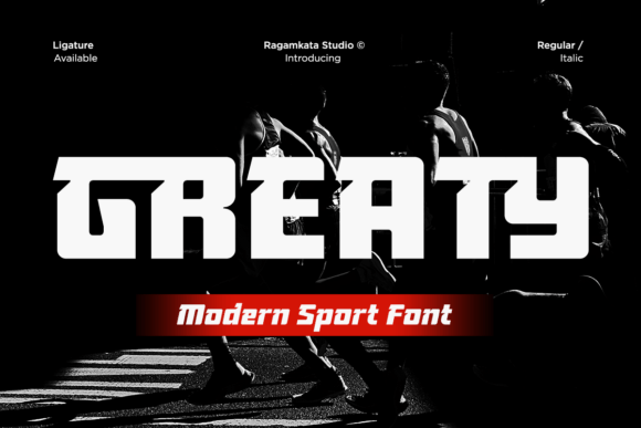 Greaty: A Modern Sport Typeface for High-Performance Branding