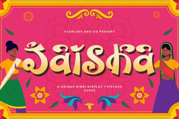 Jaiisha: The Perfect Hindi Display Font for Handmade Creators