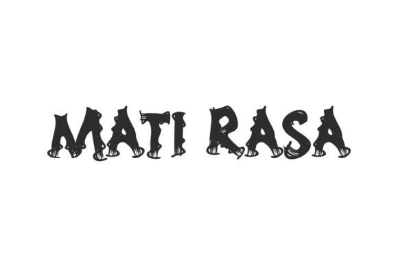 Mati Rasa Typeface: A Bold Display Font for Brutalist Branding