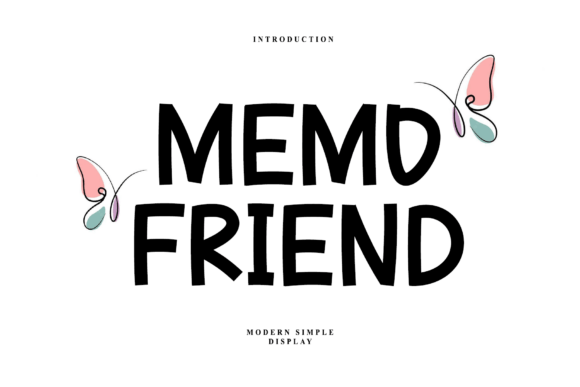 Memo Friend: A Playful Display Font for Creative Branding