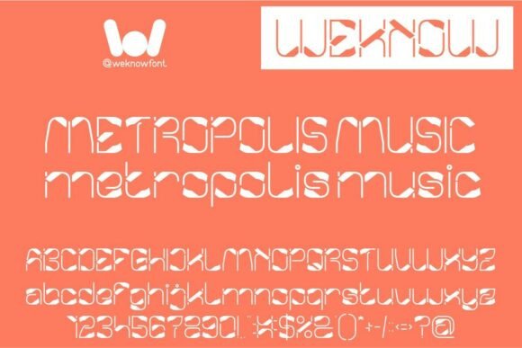 Metropolis Music Font for Futuristic Branding