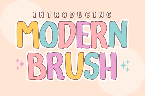 Modern Brush: A Bold Display Font for Editorial Design
