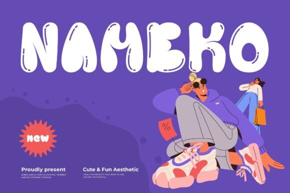Nameko Display Font for Playful Branding