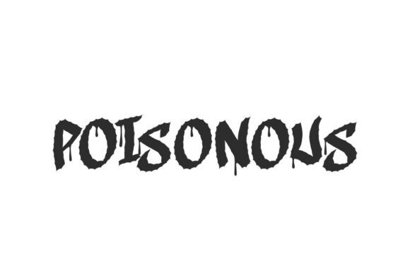 Poisonous Font for Spooky Editorial Designs