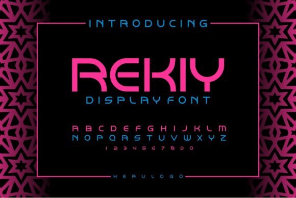 Rekiy: A Cutting-Edge Display Typeface for Modern Editorial Design