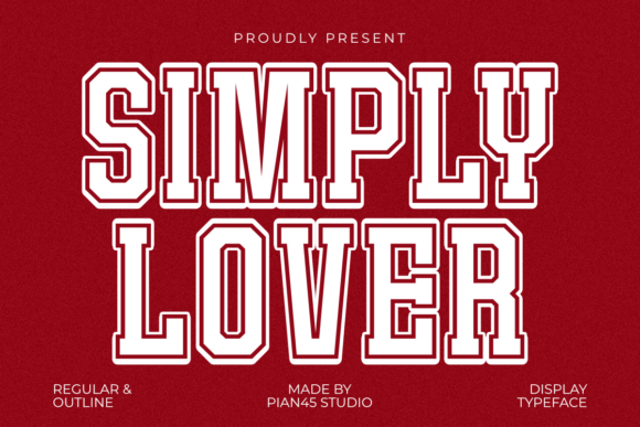 Simply Lover: A Bold Font for Romantic Branding
