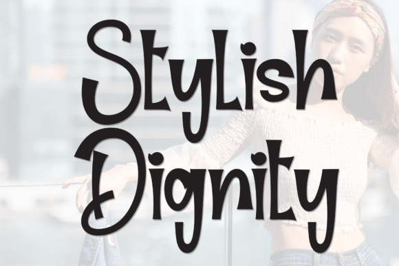 Stylish Dignity: The Handwritten Display Font for Your Creative Shop