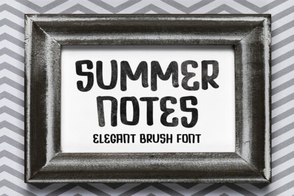 Summer Notes: A Whimsical Display Typeface for Editorial Design