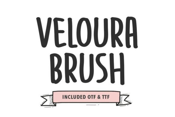 Veloura Brush: The Handwritten Display Typeface for Bold Campaigns