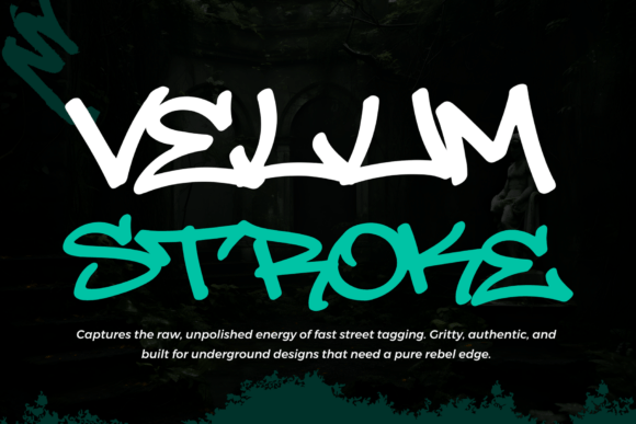 Velum Stroke: A Bold Display Font for Digital Creativity