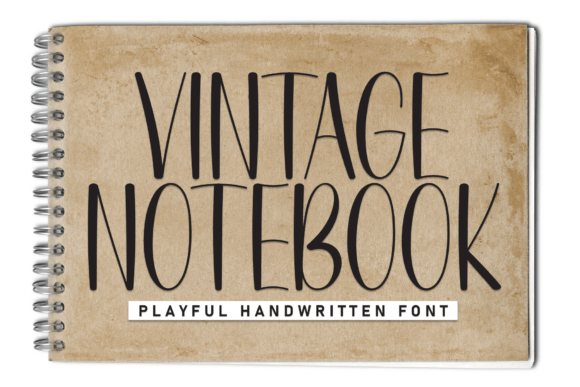 Vintage Notebook: A Premium Display Typeface for Editorial Design
