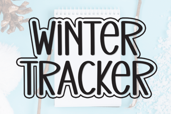 Winter Tracker: A Handwritten Display Font for Cozy Creations