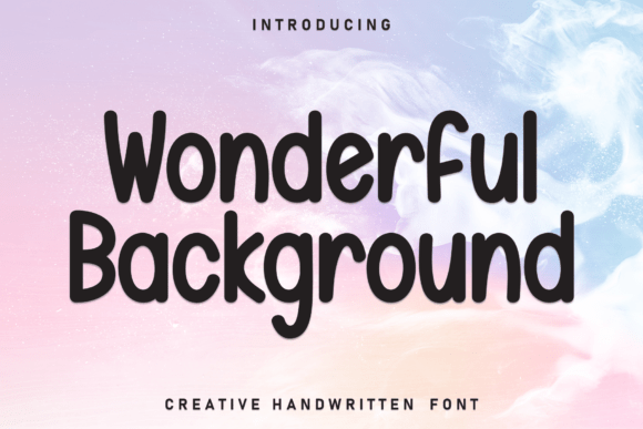 Wonderful Background Font for Handmade Creations