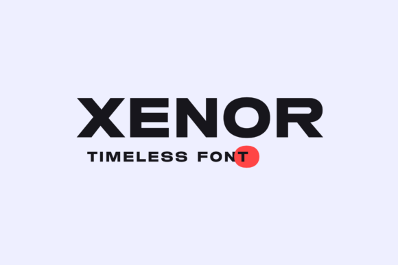 Xenor: The Modern Display Typeface for Bold Digital Brands